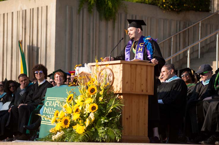 People enjoying Commencement