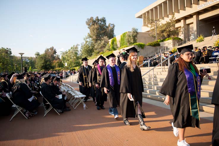 People enjoying Commencement