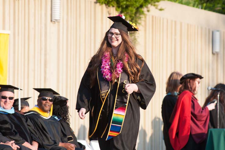 People enjoying Commencement