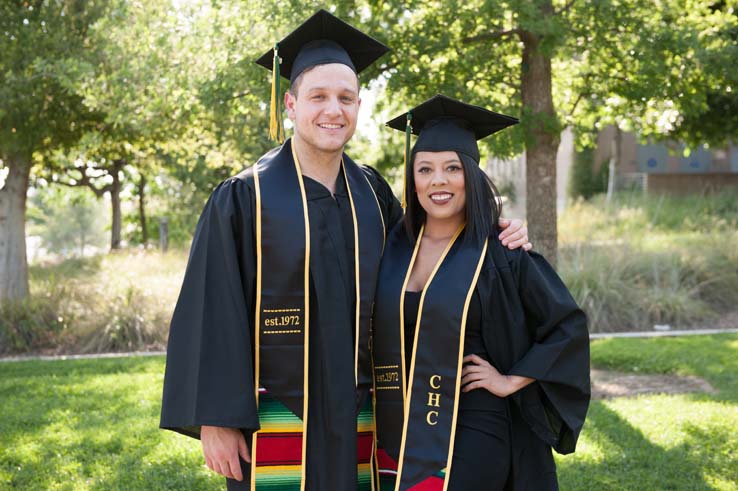 People enjoying Commencement