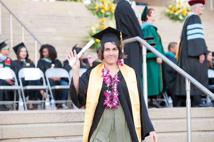 People enjoying Commencement