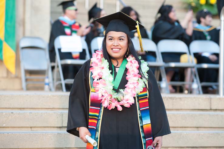 People enjoying Commencement