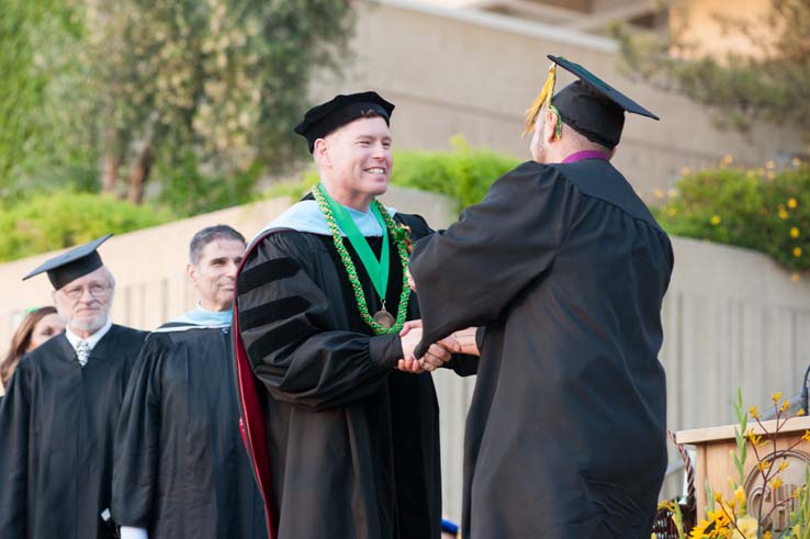 People enjoying Commencement