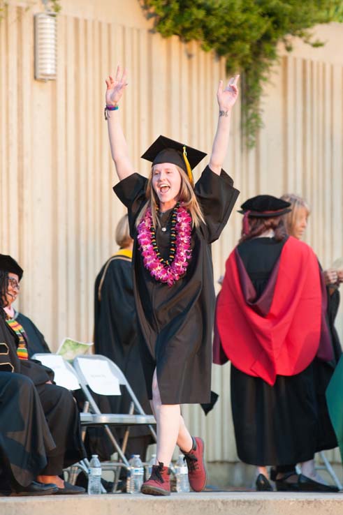 People enjoying Commencement