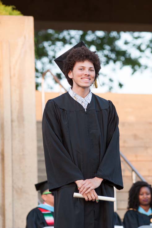 People enjoying Commencement