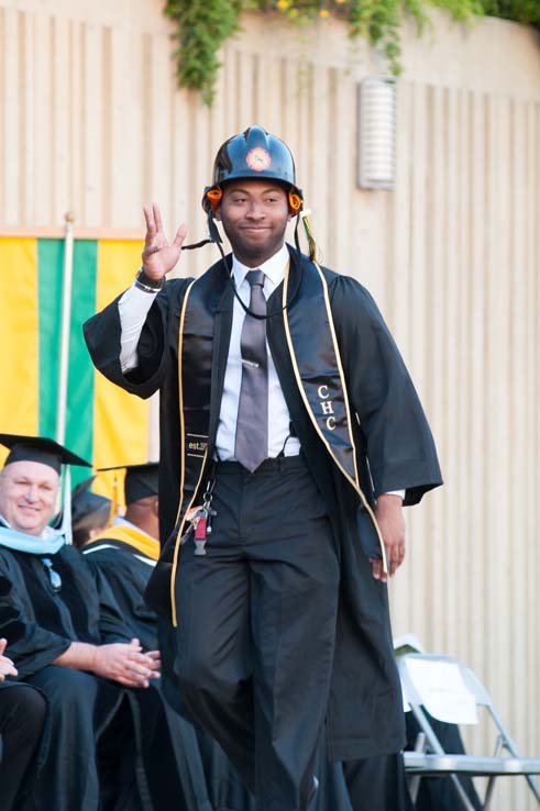 People enjoying Commencement