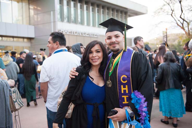 People enjoying Commencement