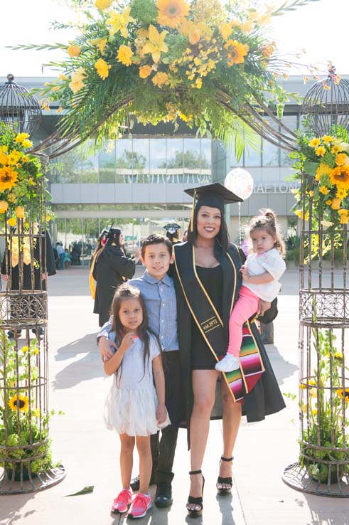 People enjoying Commencement