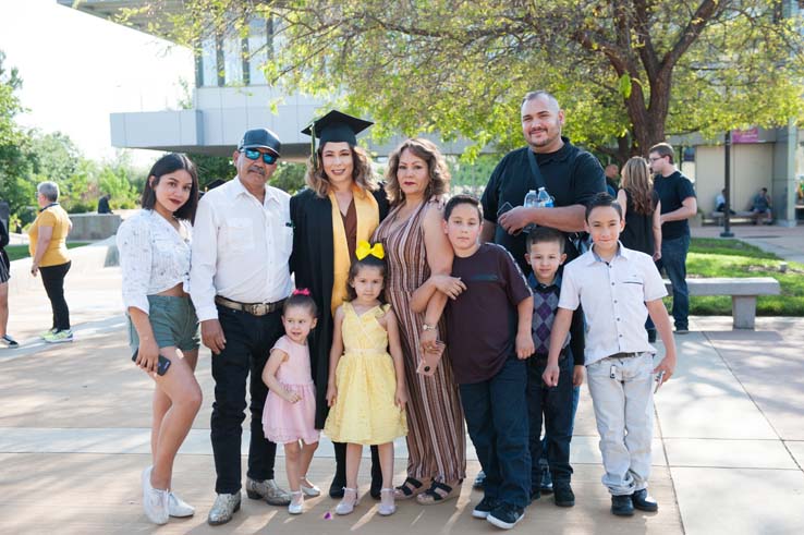 People enjoying Commencement