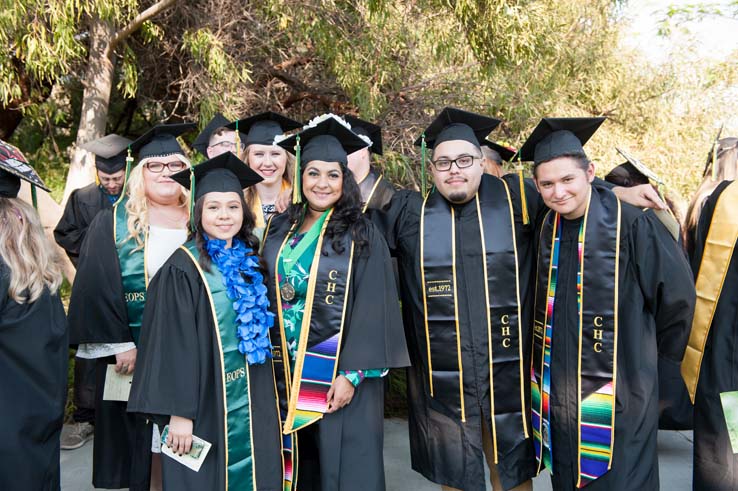 People enjoying Commencement