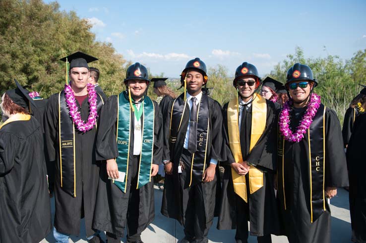 People enjoying Commencement