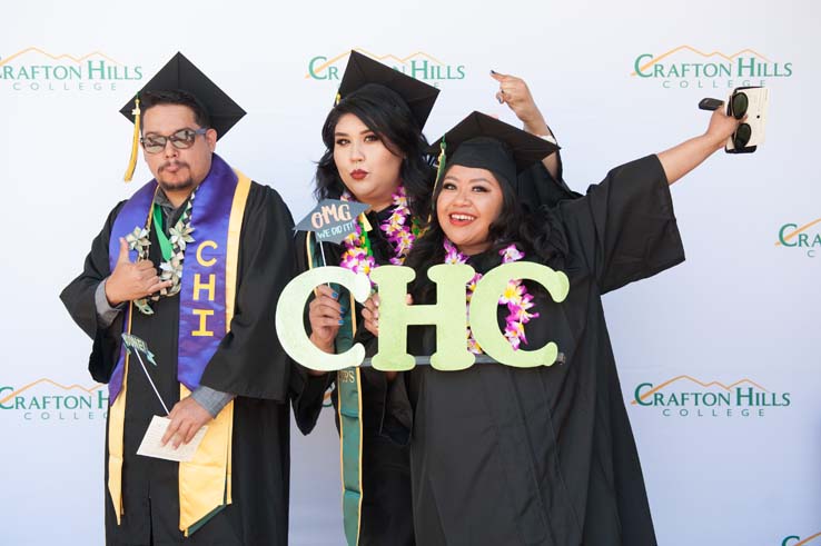 People enjoying Commencement