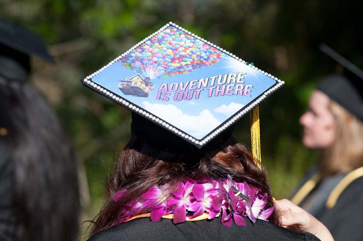 People enjoying Commencement