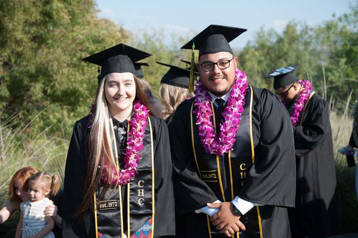 People enjoying Commencement