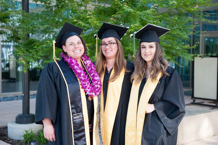 People enjoying Commencement