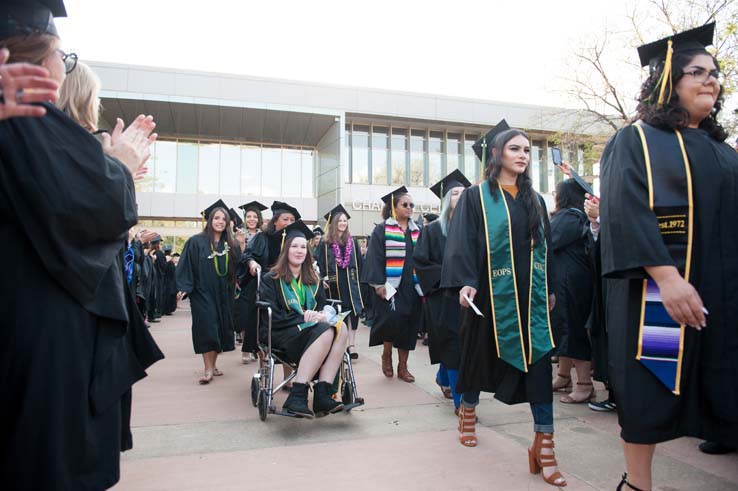 People enjoying Commencement