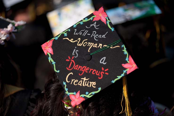 People enjoying Commencement