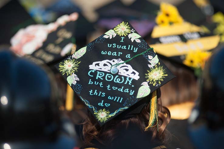 People enjoying Commencement