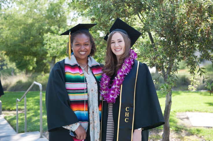 People enjoying Commencement