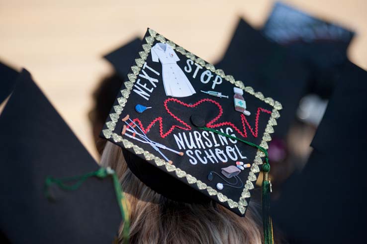 People enjoying Commencement