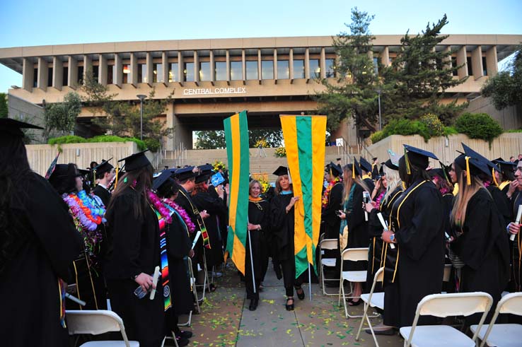 People enjoying Commencement