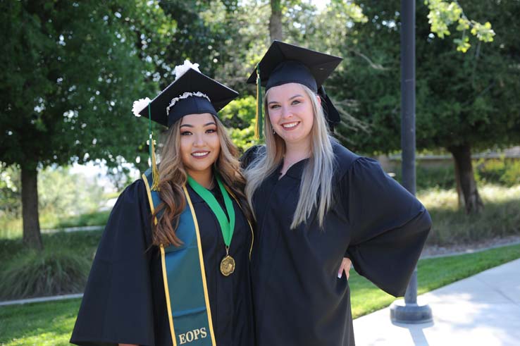 People enjoying Commencement