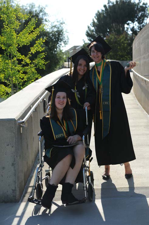 People enjoying Commencement