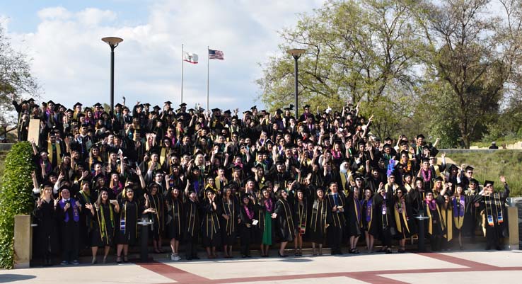 People enjoying Commencement