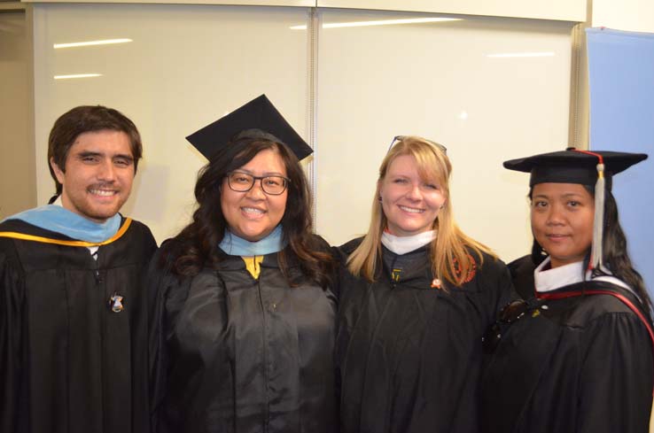 People enjoying Commencement 2019