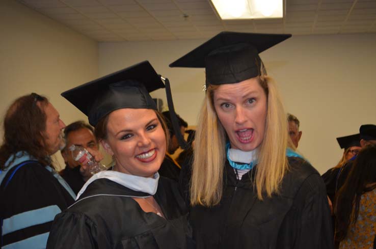 People enjoying Commencement 2019