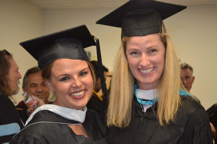 People enjoying Commencement 2019