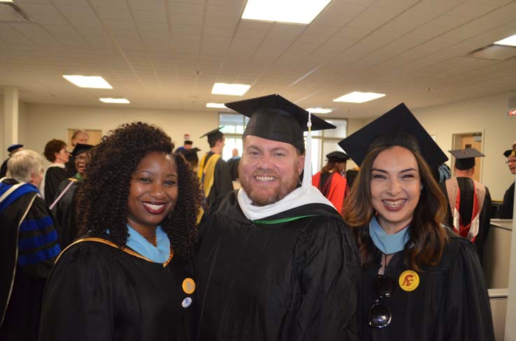 People enjoying Commencement 2019