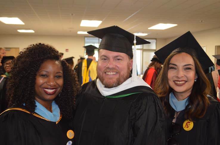 People enjoying Commencement 2019