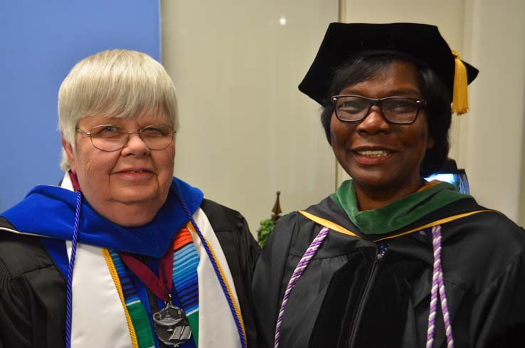 People enjoying Commencement 2019