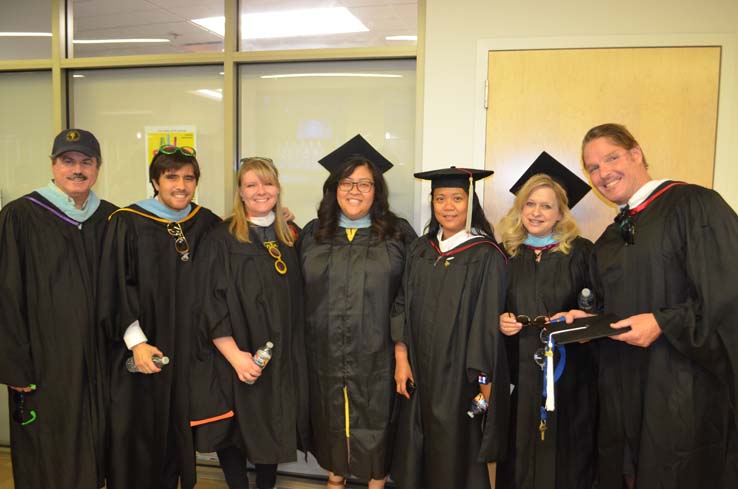 People enjoying Commencement 2019