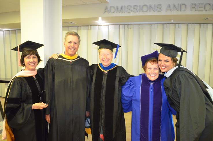 People enjoying Commencement 2019