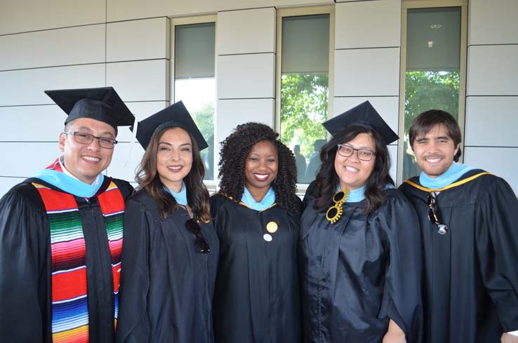 People enjoying Commencement 2019