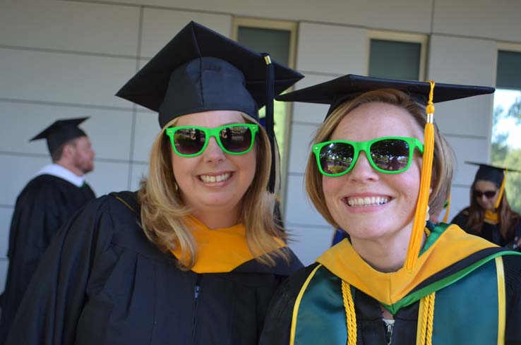 People enjoying Commencement 2019