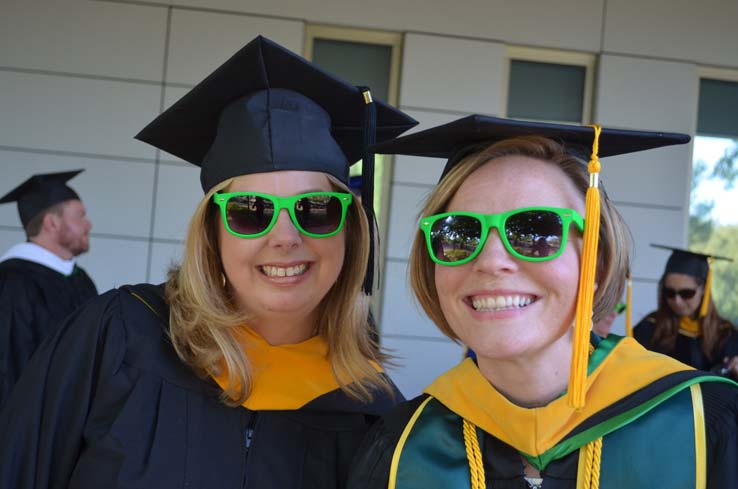 People enjoying Commencement 2019