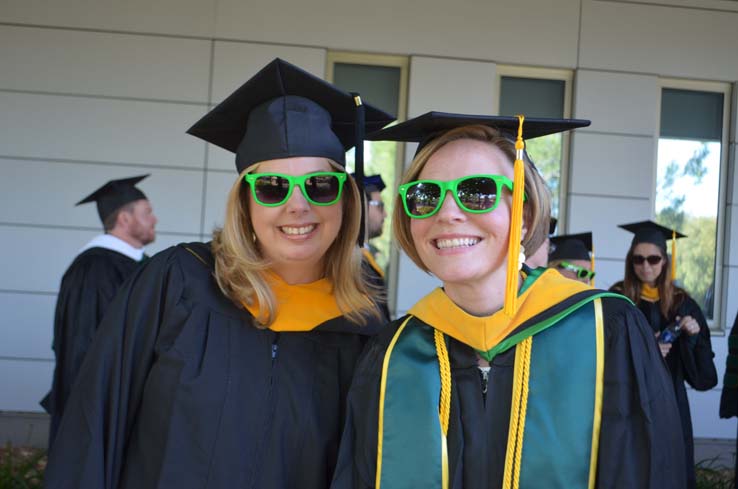 People enjoying Commencement 2019