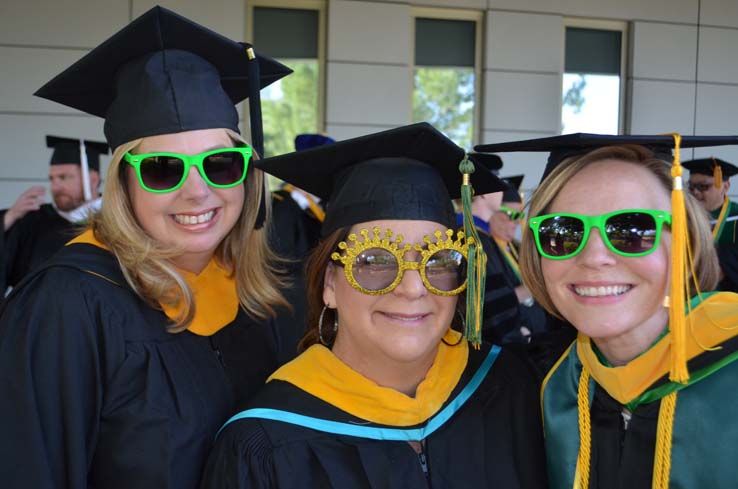 People enjoying Commencement 2019