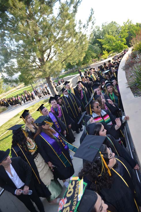 People enjoying Commencement 2019