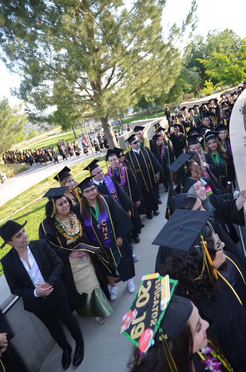 People enjoying Commencement 2019