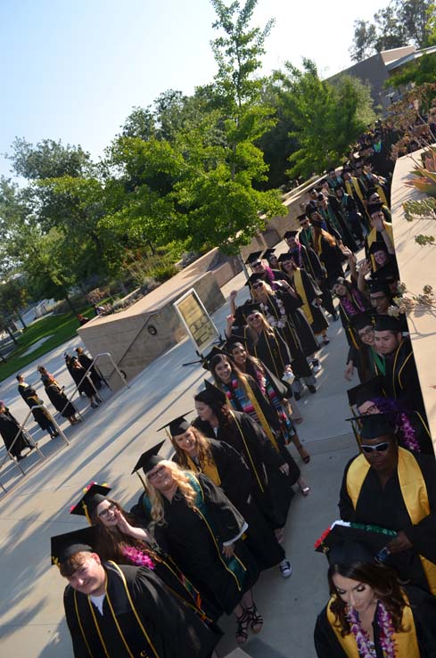 People enjoying Commencement 2019