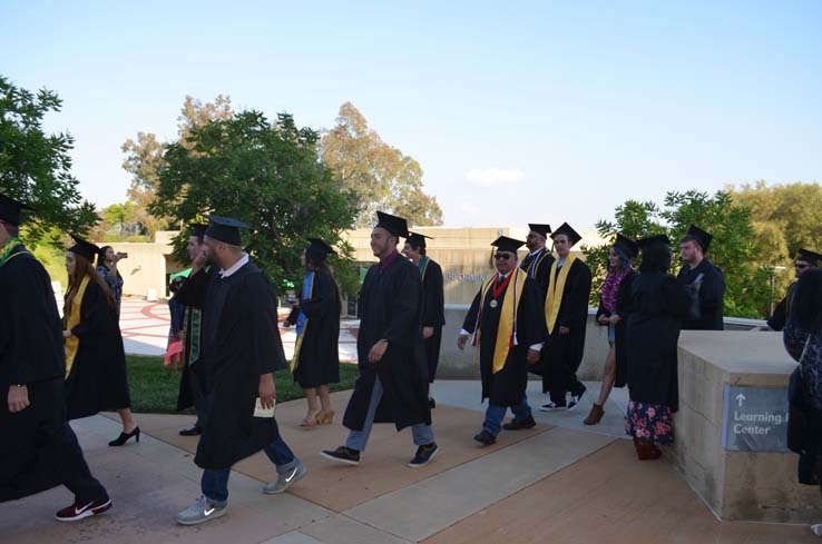 People enjoying Commencement 2019