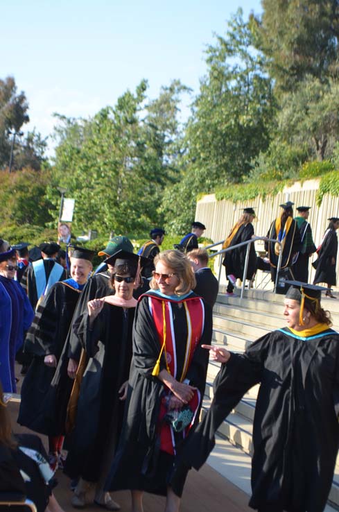 People enjoying Commencement 2019