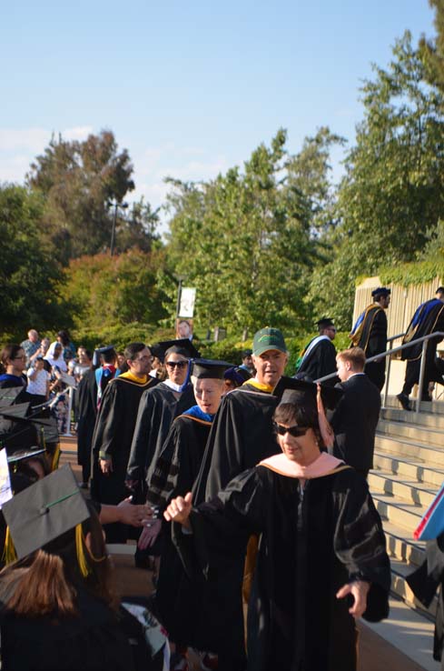 People enjoying Commencement 2019