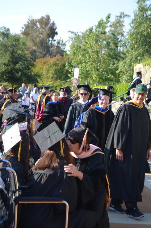 People enjoying Commencement 2019