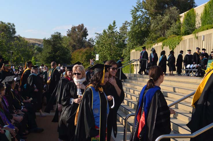 People enjoying Commencement 2019