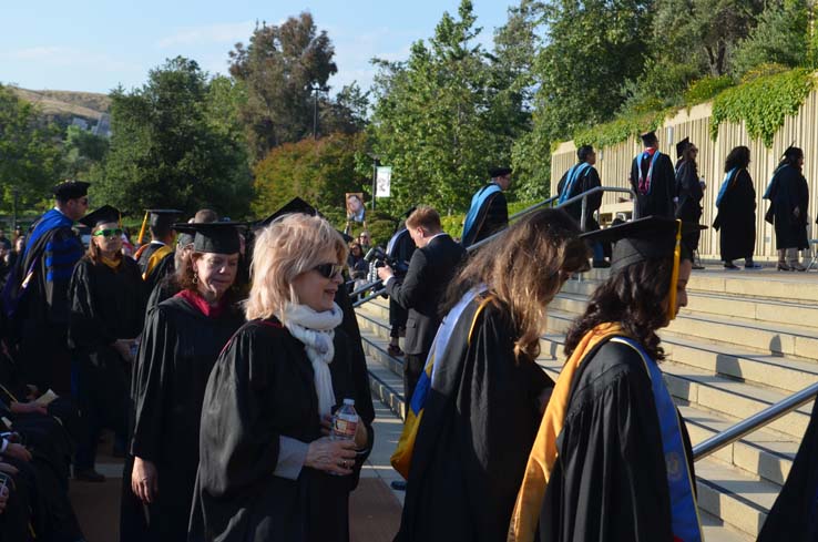 People enjoying Commencement 2019